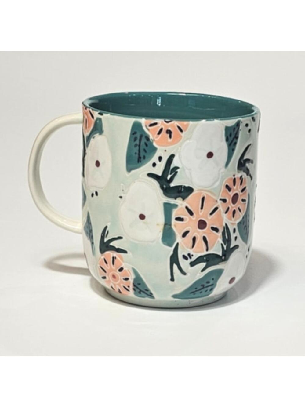 Anthropologie Mathilde Floral Coffee Tea Mug